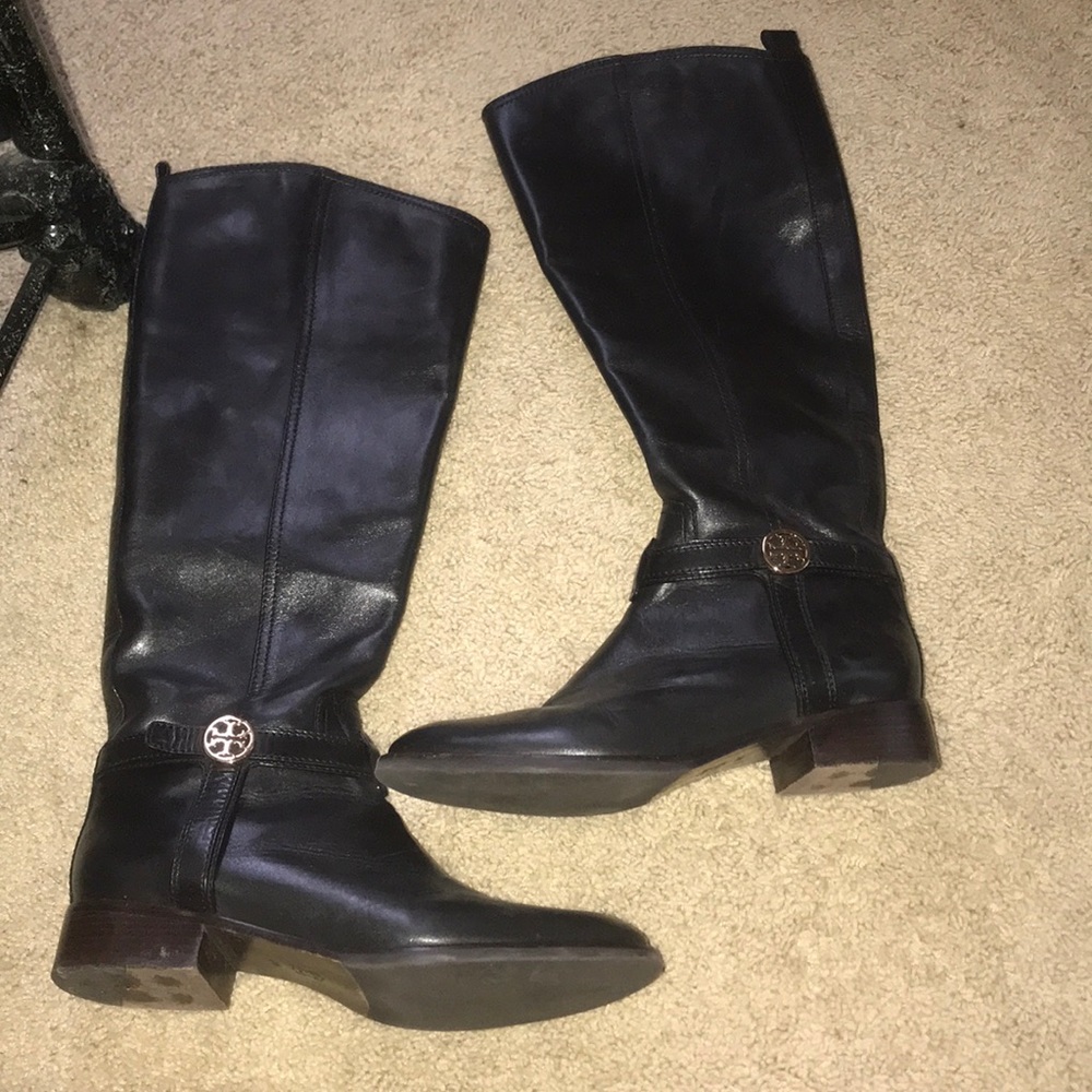 Tory burch riding leather boots size 9